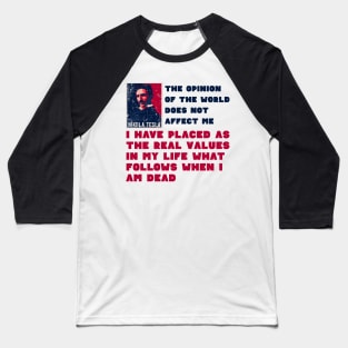 Geek scientific quote , quotes by Nikola Tesla Baseball T-Shirt